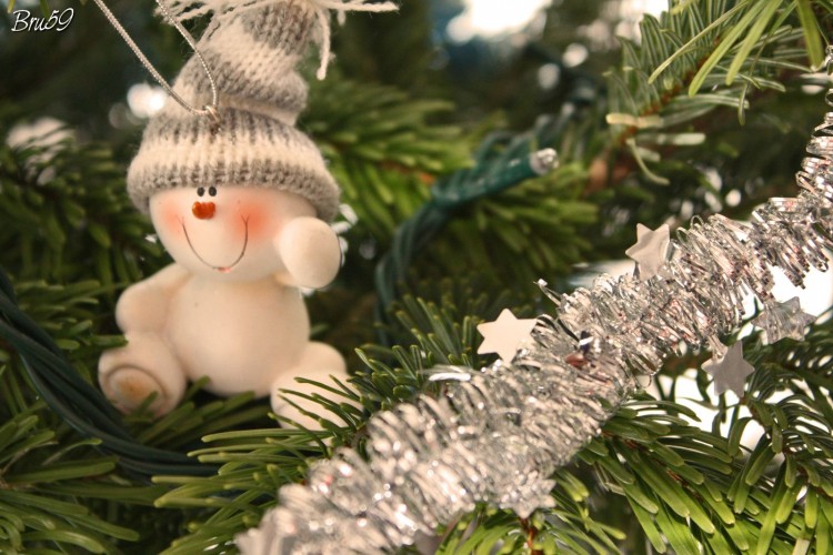 Wallpapers Objects Christmas decoration Bonhomme de neige avec son bonnet