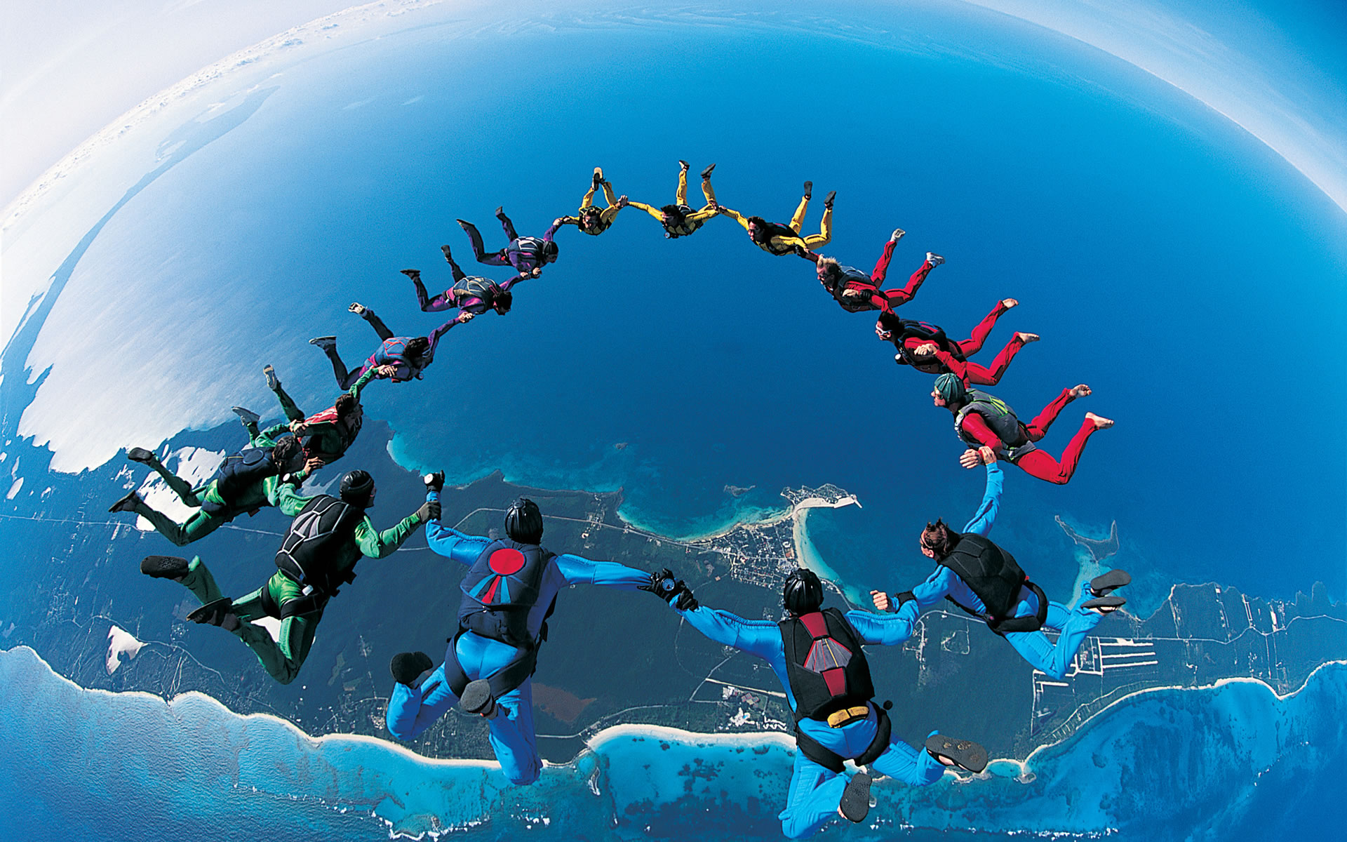 Wallpapers Sports - Leisures Parachuting Jump