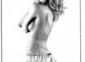 Wallpapers Art - Pencil Portrait de Jessica alba