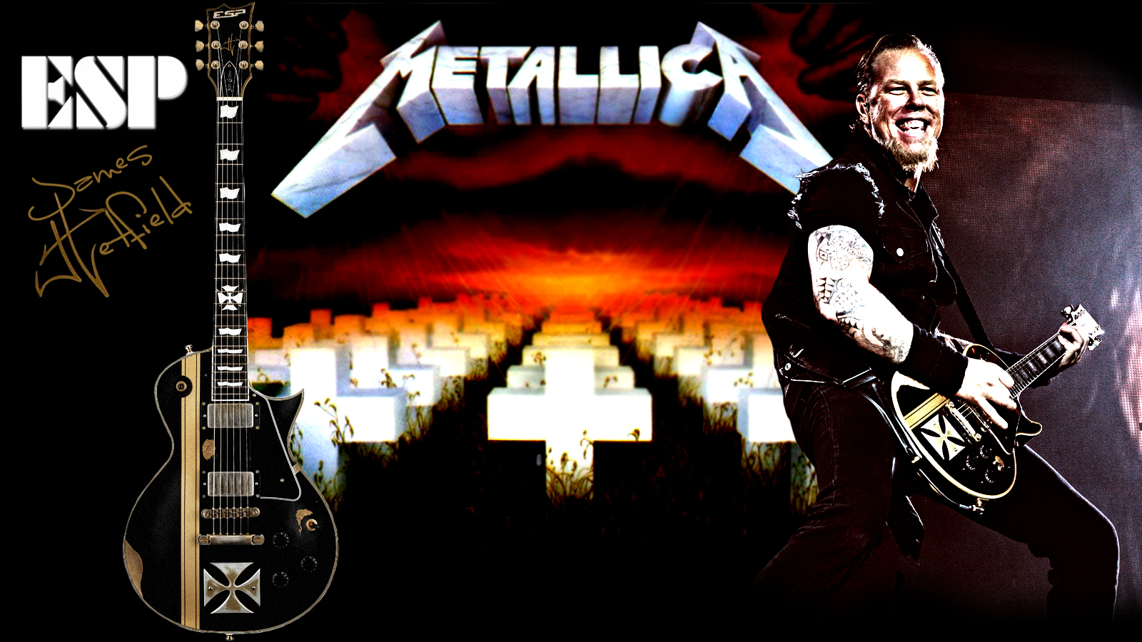 Wallpapers Music Metallica ESP Eclipse James Hetfield