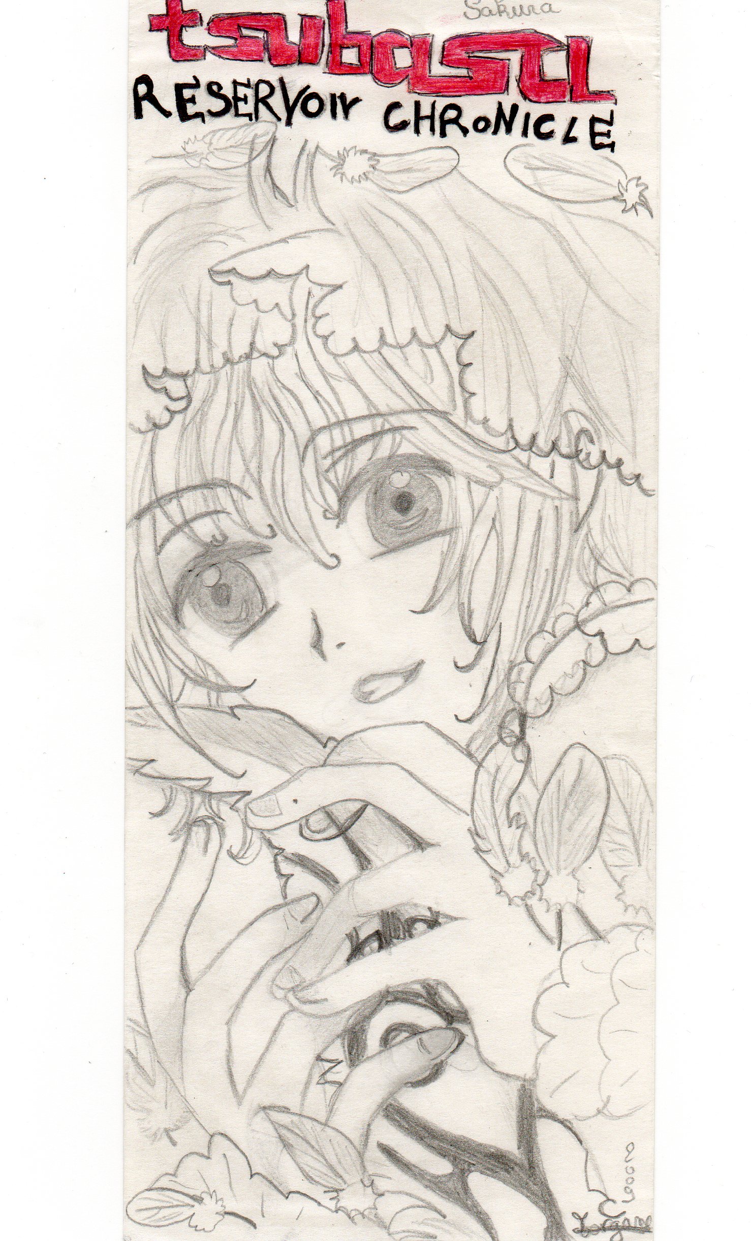 Fonds d'cran Art - Crayon Manga - Tsubasa chronicle sakura