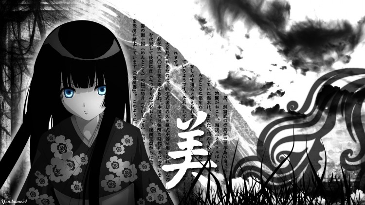 Fonds d'cran Manga Jigoku Shoujo Le vent nous portera