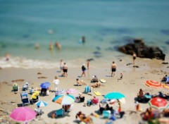 Fonds d'cran Nature La plage - Effet Tilt-Shift