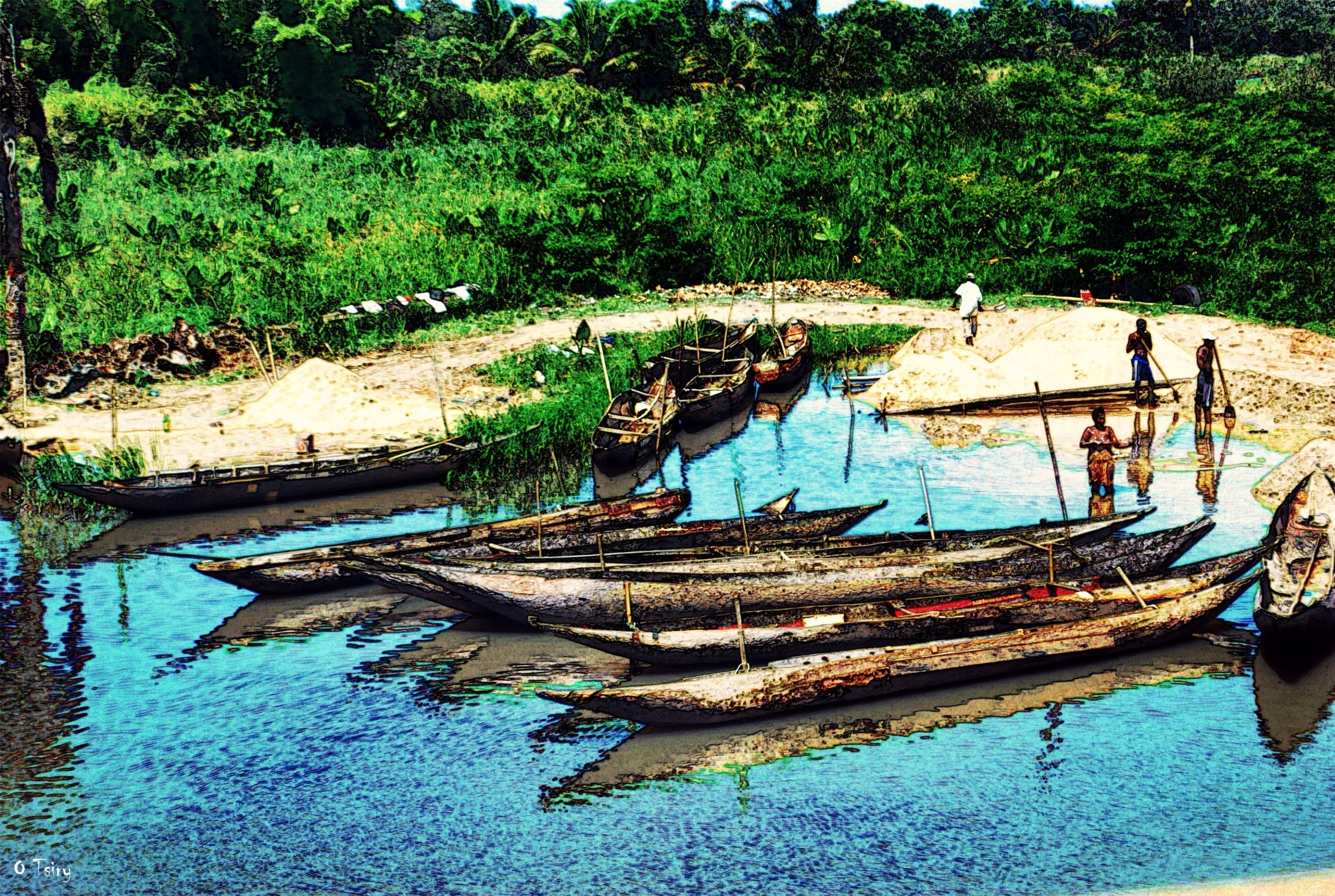 Fonds d'cran Voyages : Afrique Madagascar Pirogues