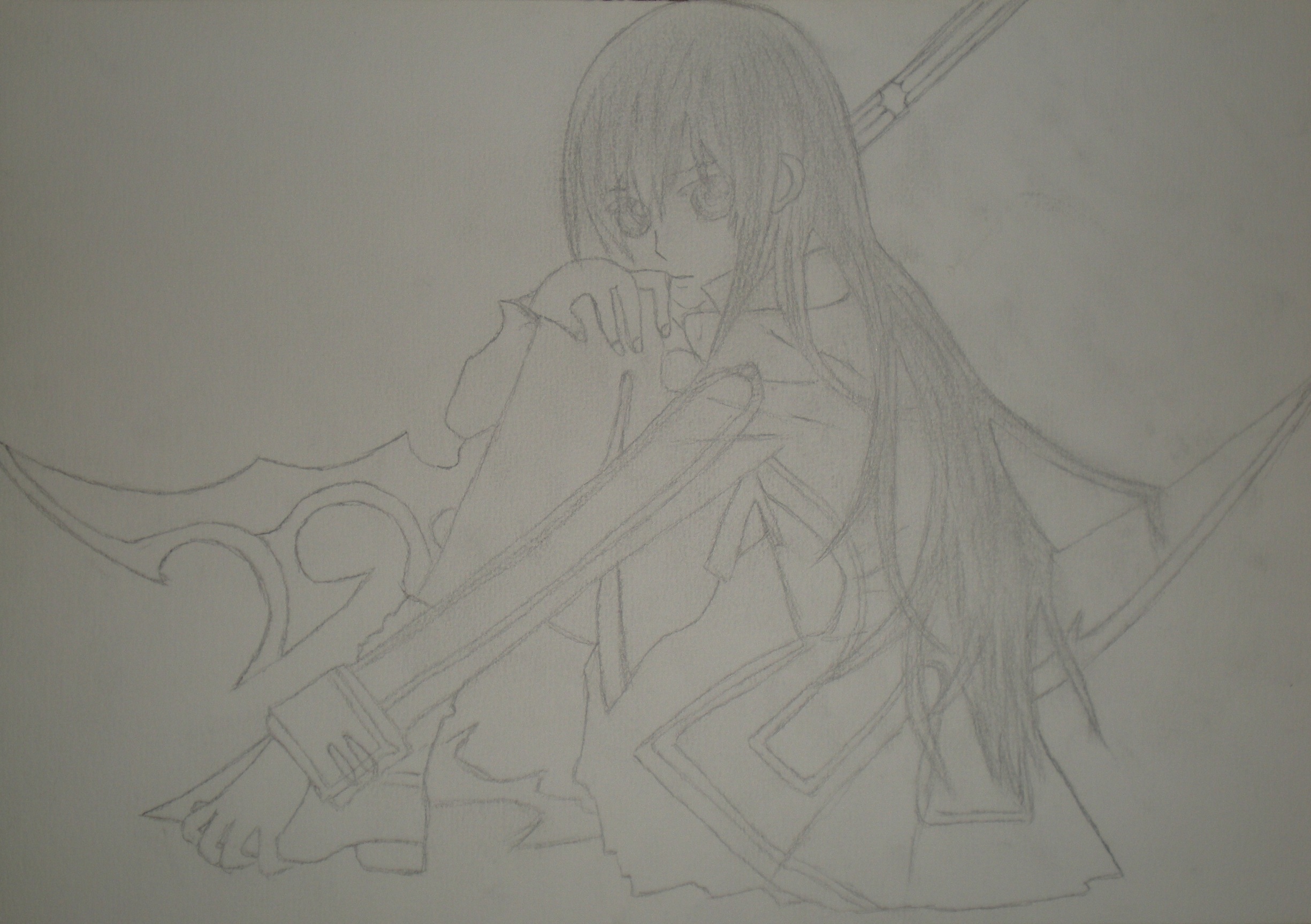 Fonds d'cran Art - Crayon Manga - Vampire Knigt Yuuki