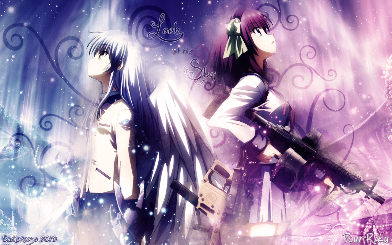 Wallpapers Manga Angel Beats Look at the Sky