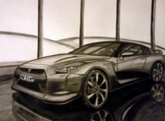 Fonds d'cran Art - Crayon Nissan skyline GT-R