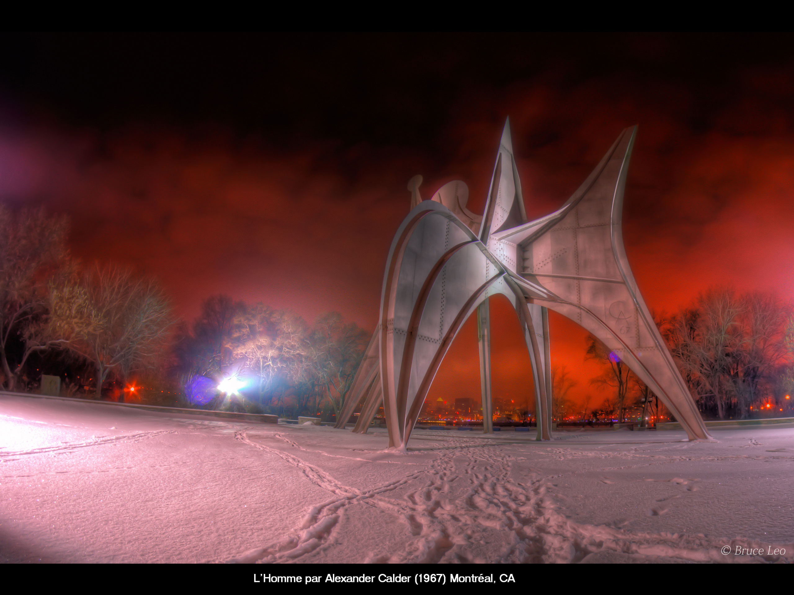 Wallpapers Constructions and architecture Statues - Monuments L'homme de Calder