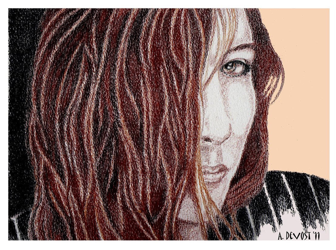 Fonds d'cran Art - Crayon Portraits Julia