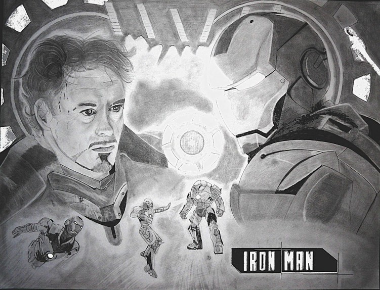 Fonds d'cran Art - Crayon Cinma - Sries TV Iron Man