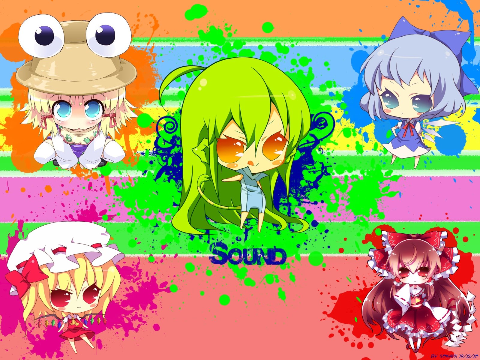 Fonds d'cran Manga Touhou Project Colorfull