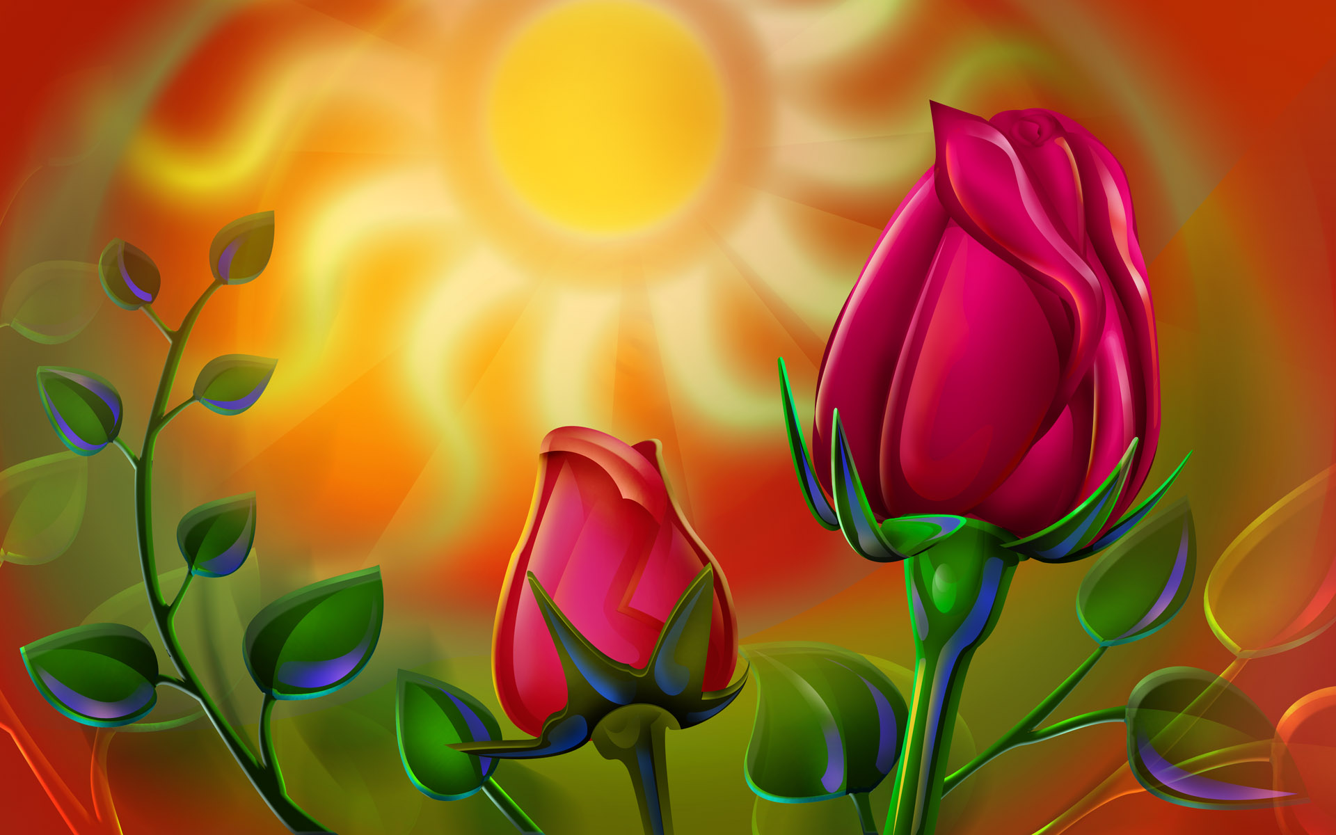 Wallpapers Digital Art Nature - Flowers 