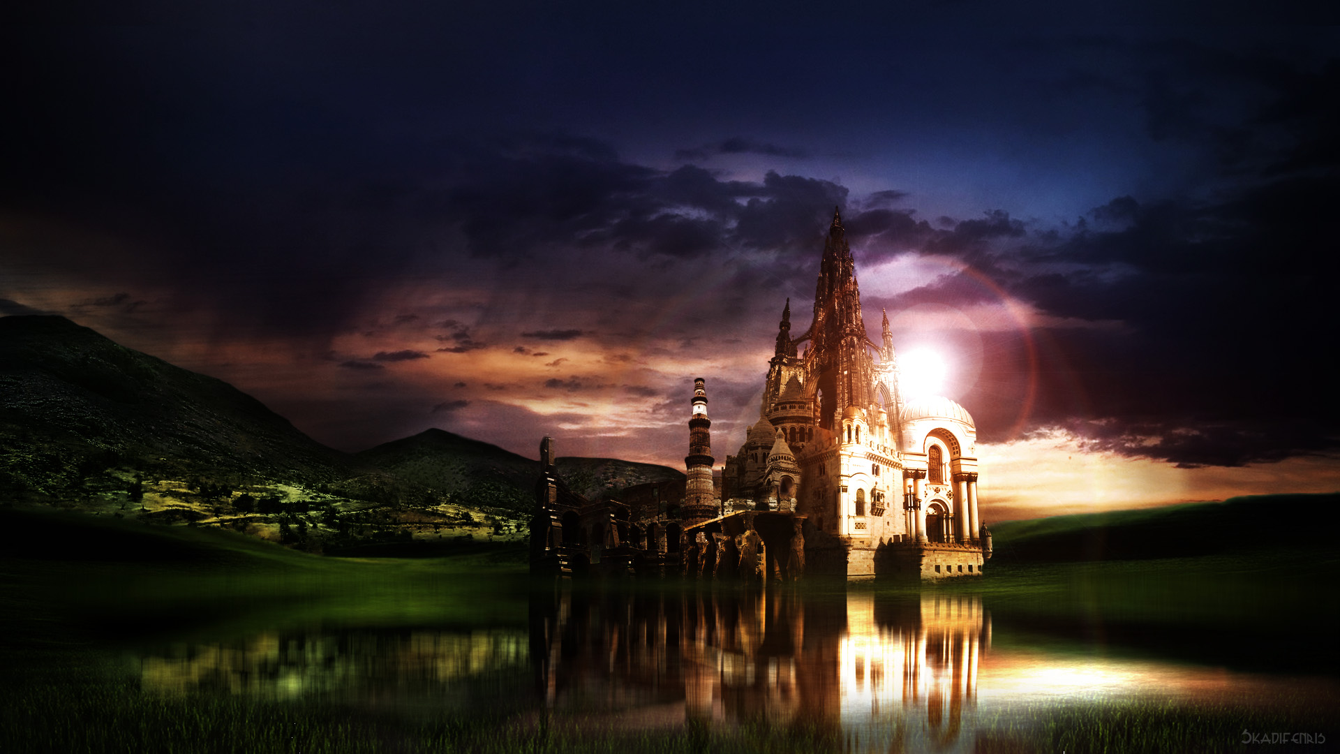 Wallpapers Fantasy and Science Fiction Fantasy Landscapes Le monument de la valle