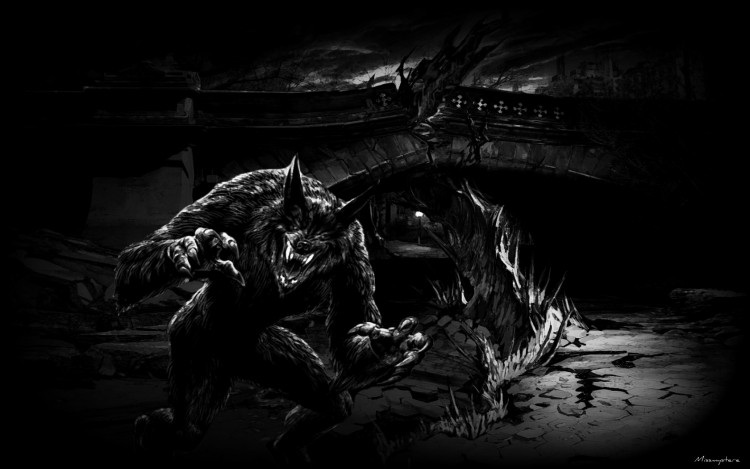 Wallpapers Fantasy and Science Fiction Creatures : Werewolves The Werewolf of London