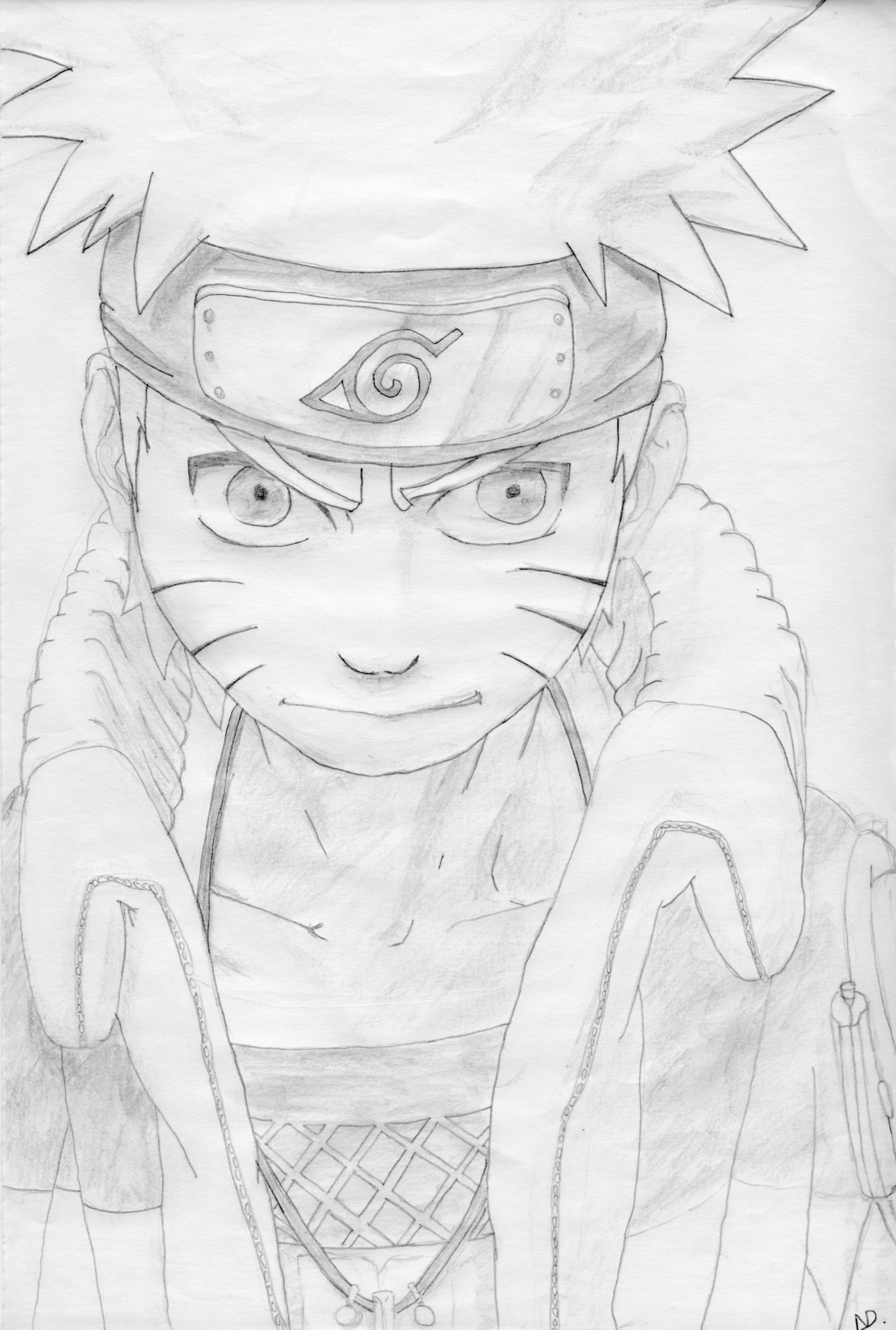 Fonds d'cran Art - Crayon Manga - Naruto Naruto