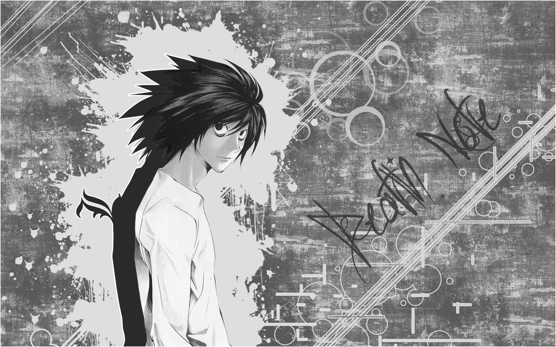 Fonds d'cran Manga Death Note L - Death Note