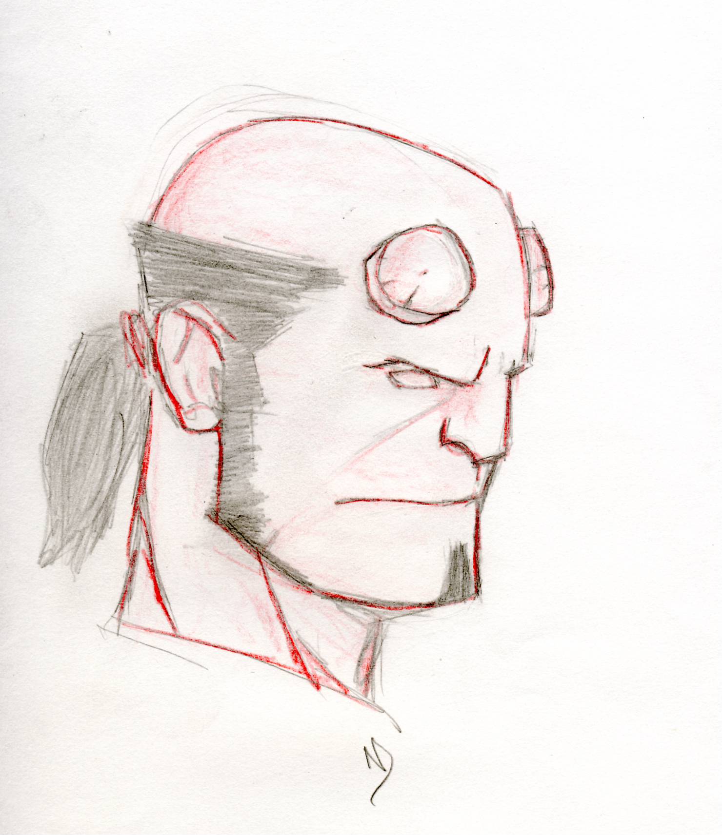 Fonds d'cran Art - Crayon BDs - Comics Hellboy