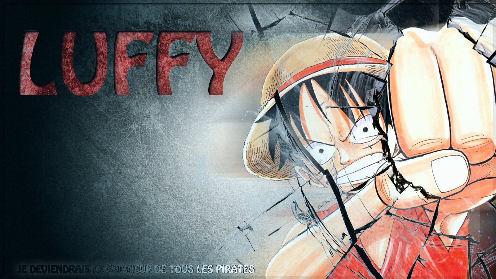 Fonds d'cran Manga One Piece Luffy - Je deviendrais le Seigneur des pirates