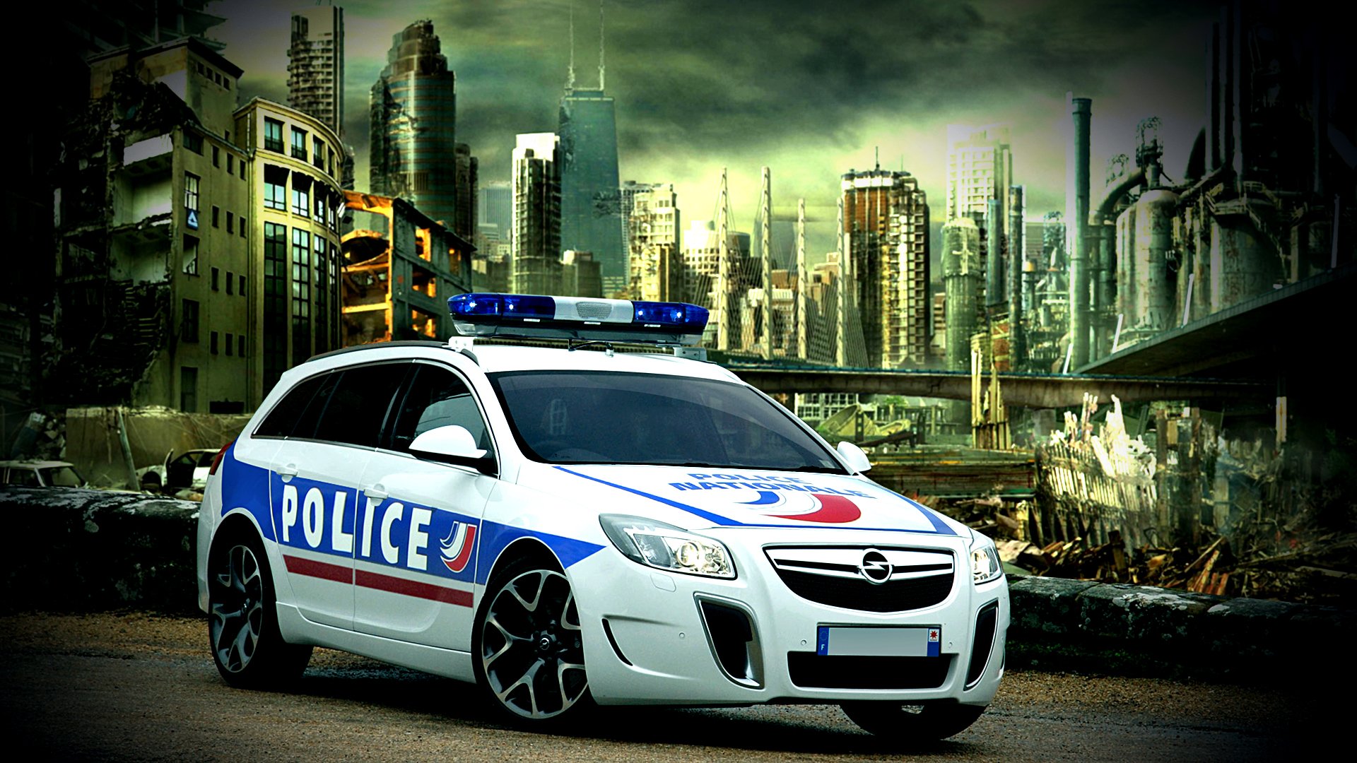 Fonds d'cran Voitures Opel insignia opc police