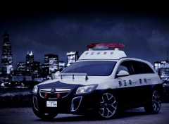 Wallpapers Cars insignia opc japan police