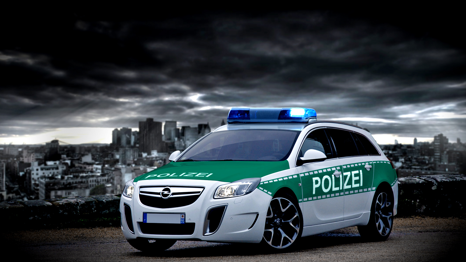 Fonds d'cran Voitures Opel insignia opc polizei