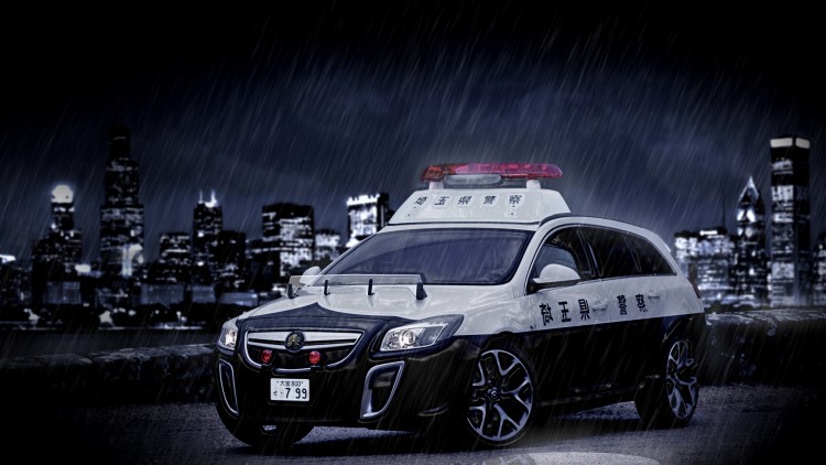 Fonds d'cran Voitures Opel insignia opel japan police