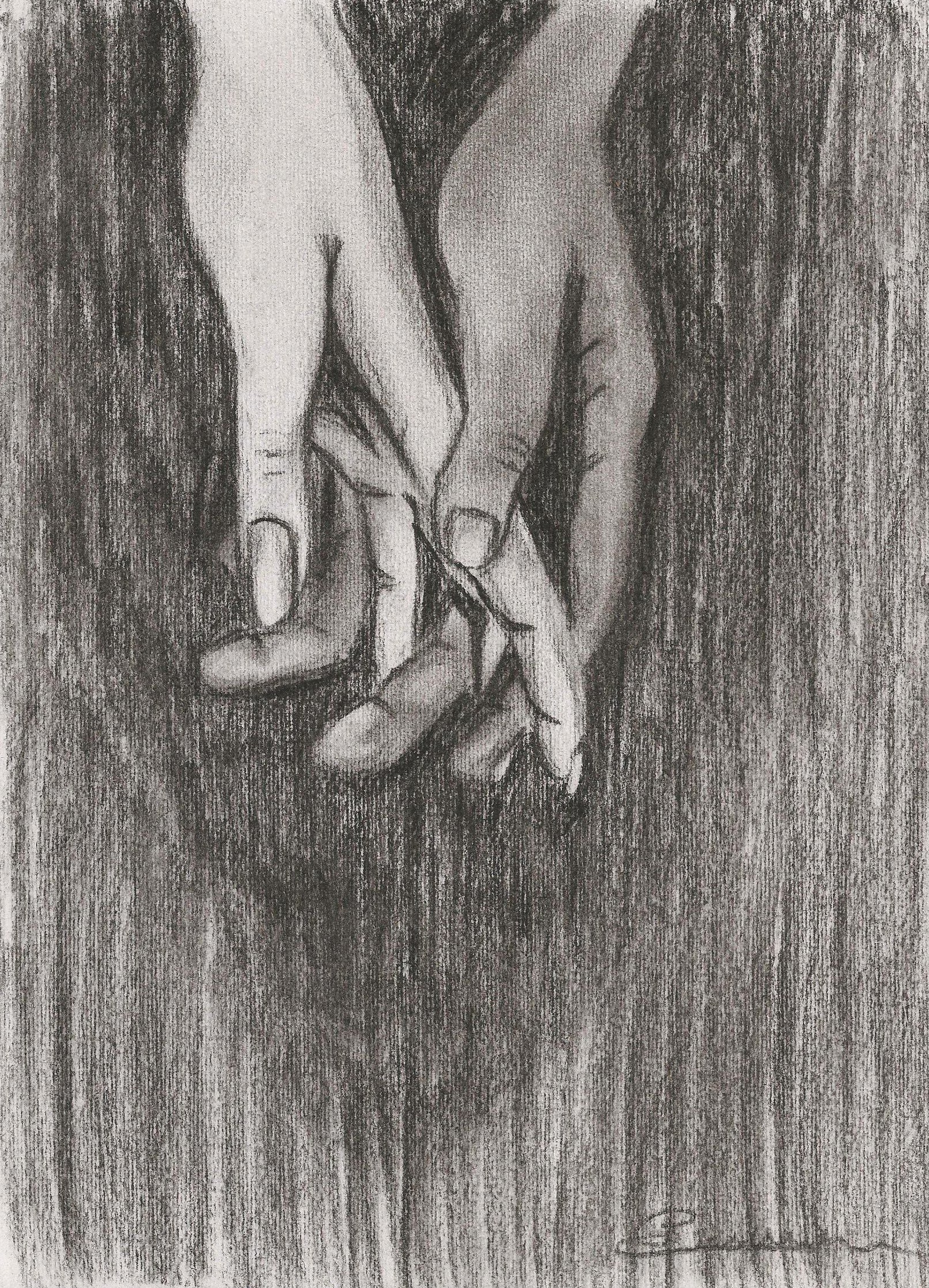 Wallpapers Art - Pencil Hands, feet, skeletons 