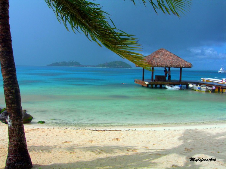Fonds d'cran Voyages : Ocanie Tahiti Tempte  Bara bora