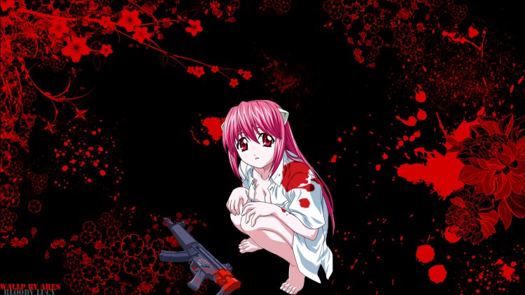 Fonds d'cran Manga Elfen lied Bloody Lucy