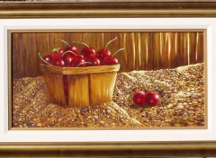 Fonds d'cran Art - Peinture Panier de Cerises