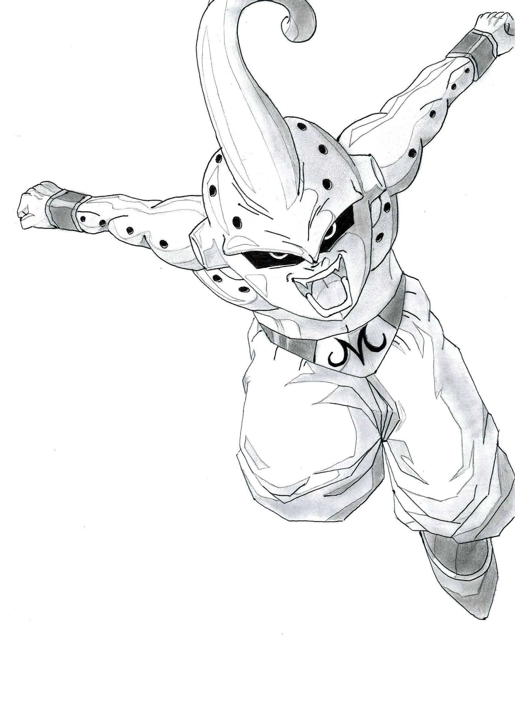 Wallpapers Art - Pencil Manga - Dragon Ball Z Buu !!