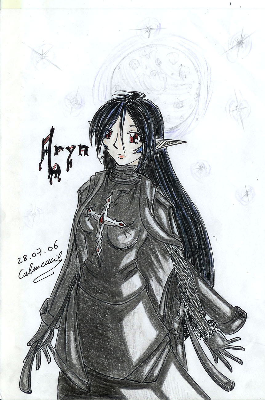 Fonds d'cran Art - Crayon Fantasy - Elfes Aryn