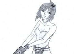 Wallpapers Art - Pencil GITS - Major Kusanagi