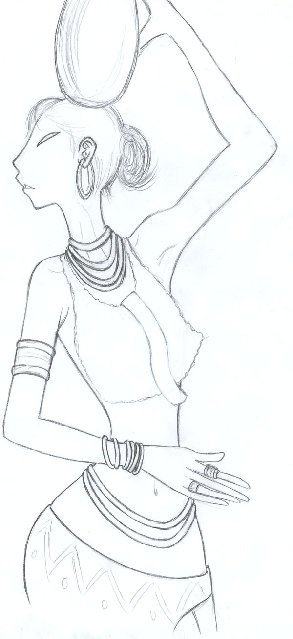 Wallpapers Art - Pencil Women - Femininity 