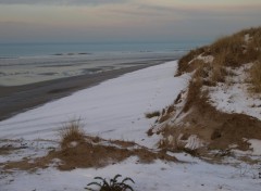 Fonds d'cran Nature Plage du nord sous la neige