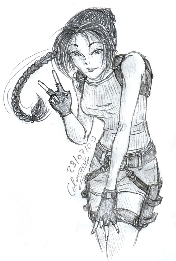 Wallpapers Art - Pencil Video games Lara