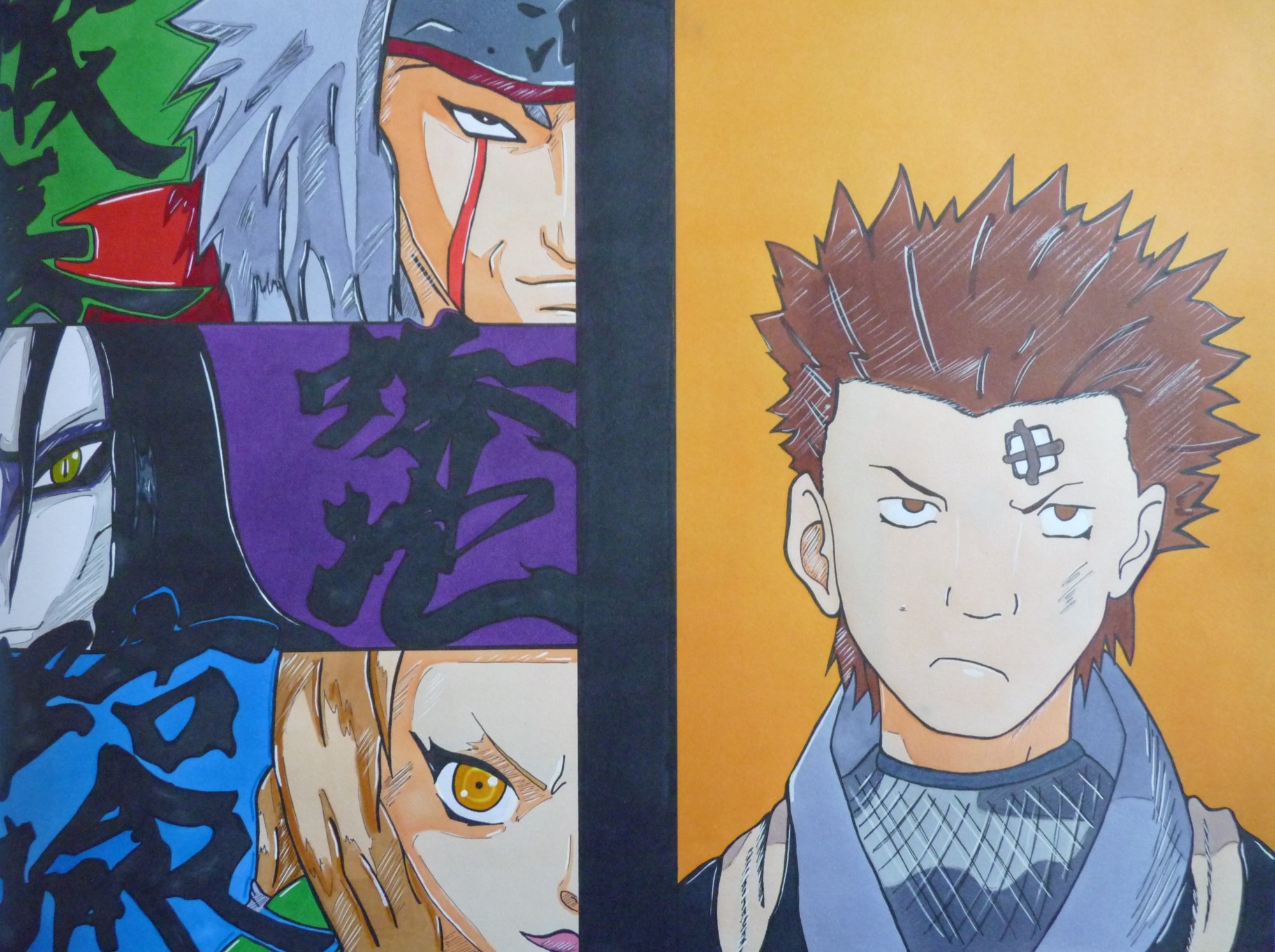 Wallpapers Art - Pencil Manga - Naruto Naruto - Team Sarutobi