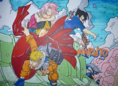 Fonds d'cran Art - Crayon Naruto - Team 7