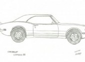 Fonds d'cran Art - Crayon camaro SS 1967