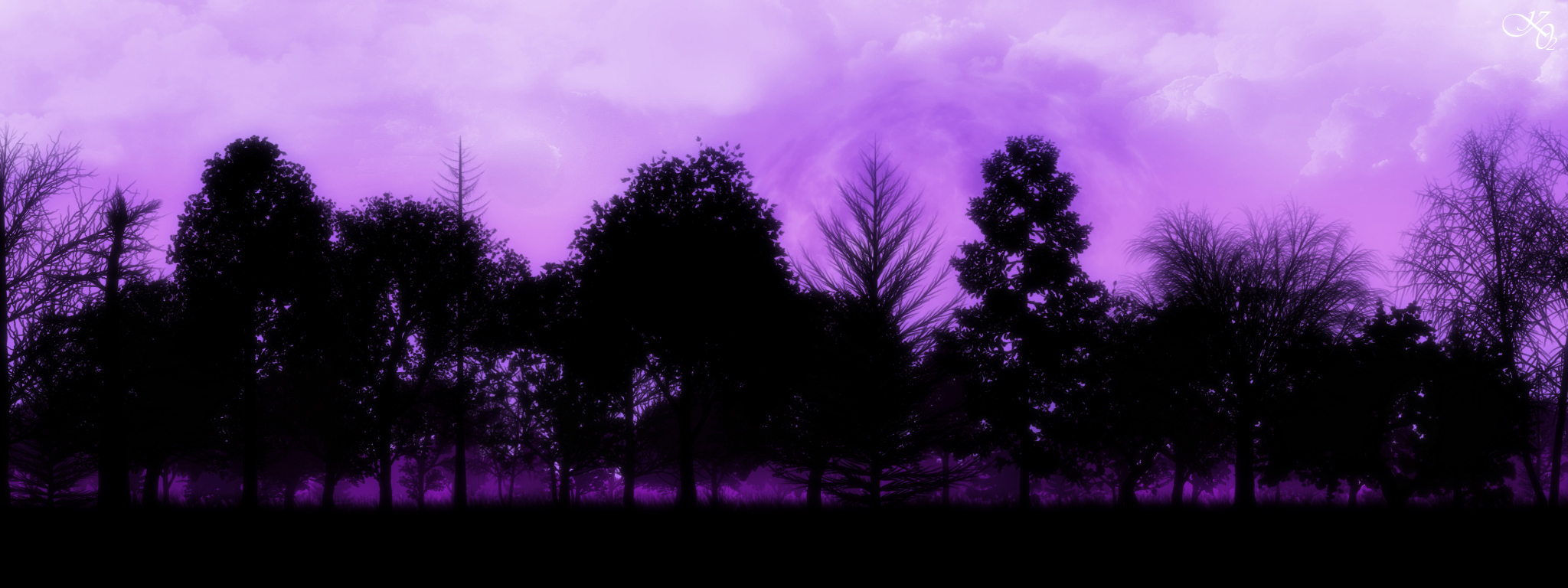 Wallpapers Digital Art Nature - Trees, plants la foret des songes