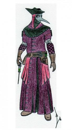 Fonds d'cran Art - Crayon Jeux Vido Docteur ( Assassin's Creed Brotherhood )