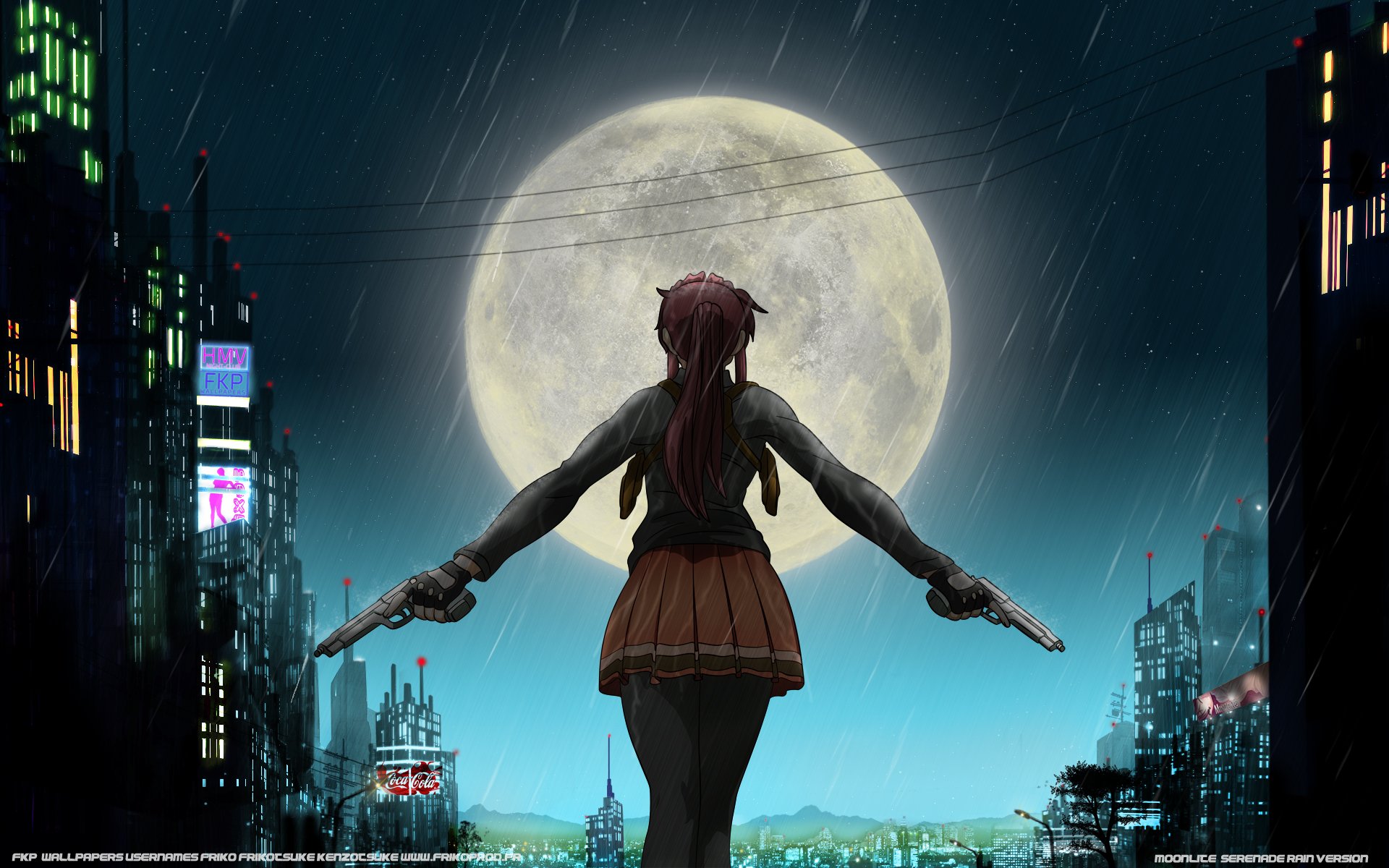 Wallpapers Manga Black Lagoon Moonlite serenade (Rain version)