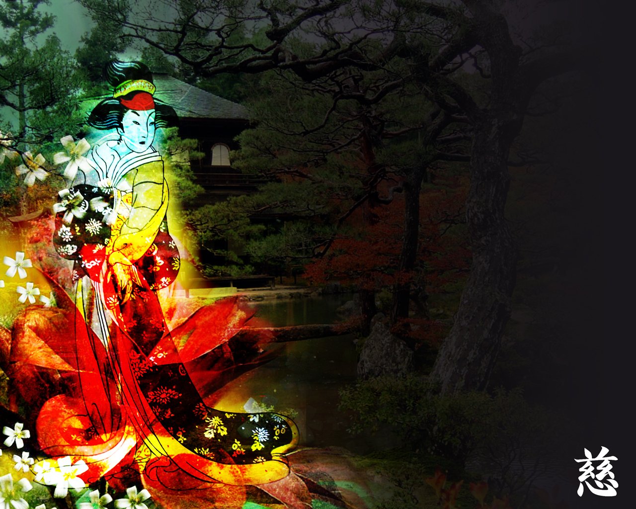 Wallpapers Digital Art Style Asian Amour japonais