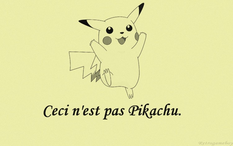 Wallpapers Video Games Pokemon Ceci n'est pas Pikachu .