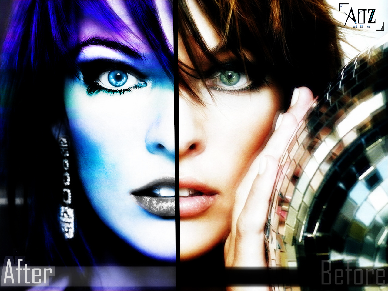 Wallpapers Digital Art Photomanipulation Wallpaper Milla jovovich