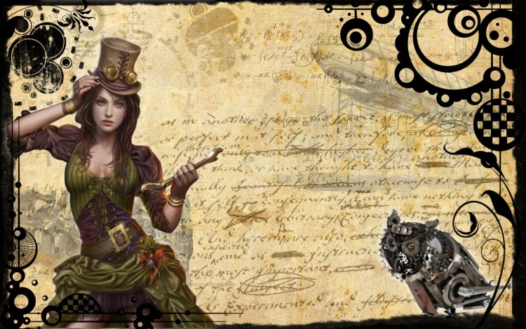 Fonds d'cran Fantasy et Science Fiction Femmes SteamPunk 1