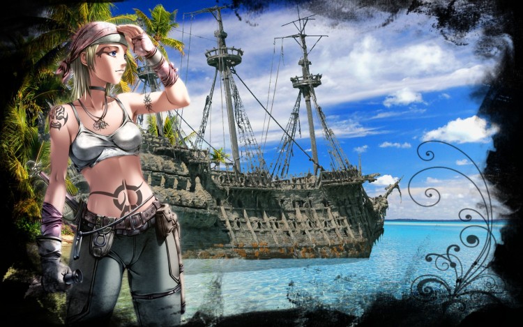 pirate girl wallpaper