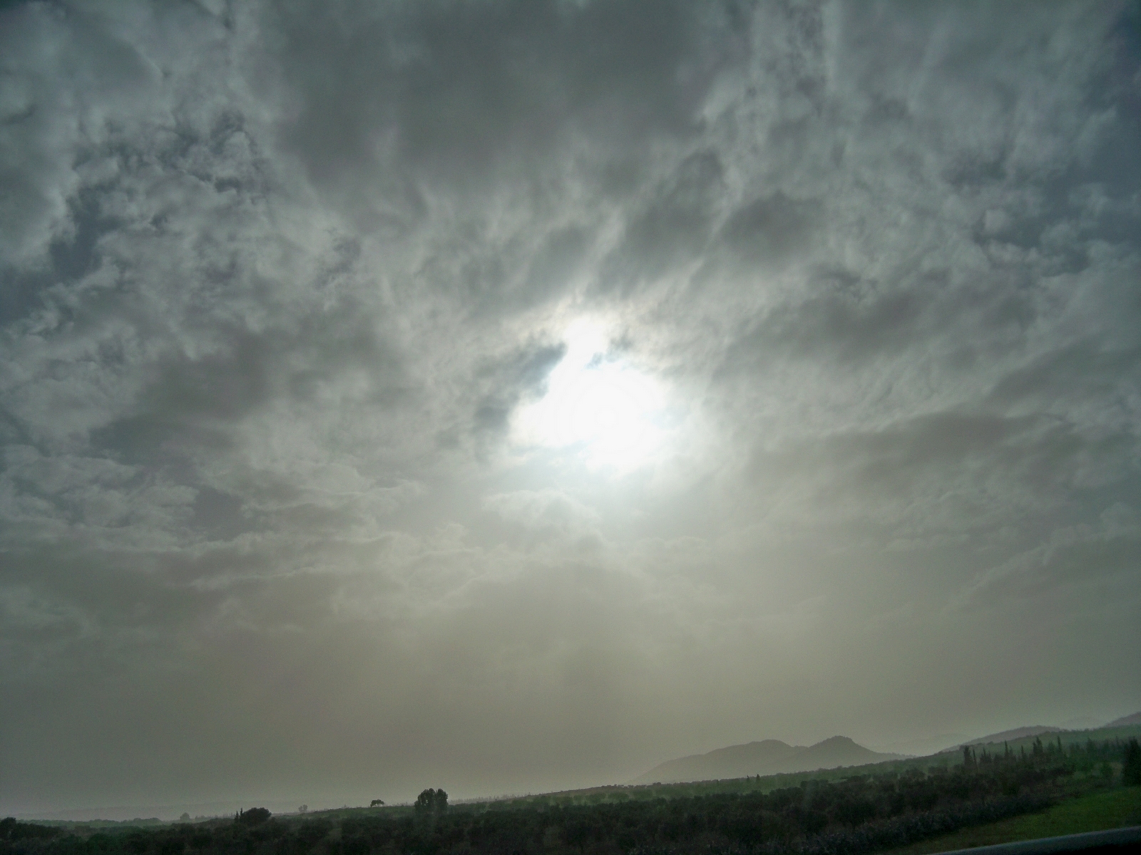 Fonds d'cran Nature Ciel - Nuages soleil d'hiver