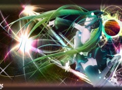 Wallpapers Manga miku light