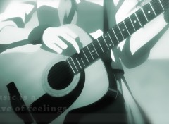 Fonds d'cran Manga [Nardoum] Angel Beats Guitare 2